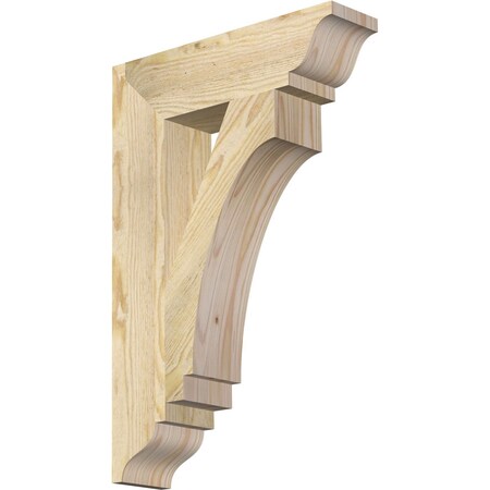 Ekena Millwork Imperial Traditional Rough Sawn Bracket, Douglas Fir, 4"W x 16"D x 24"H BKT04X16X24IMP01RDF